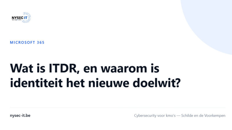 Wat is ITDR, en waarom is identiteit het nieuwe doelwit? — Nysec-IT